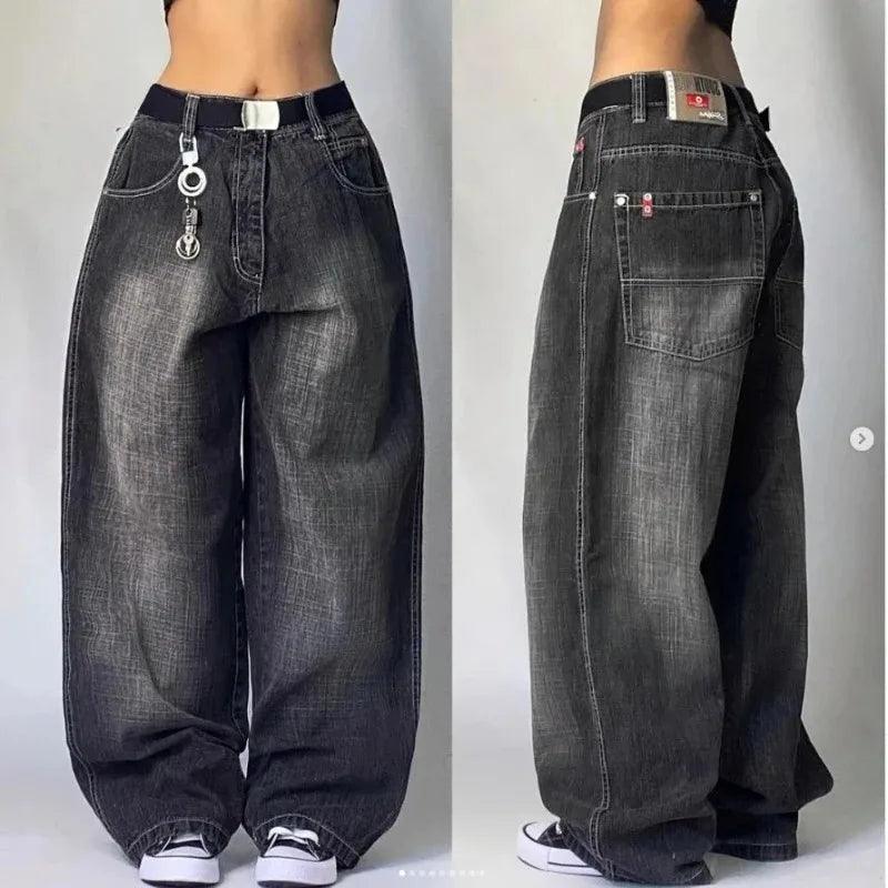 Sunhilde | Baggy Cargo Jeans mit Taschen