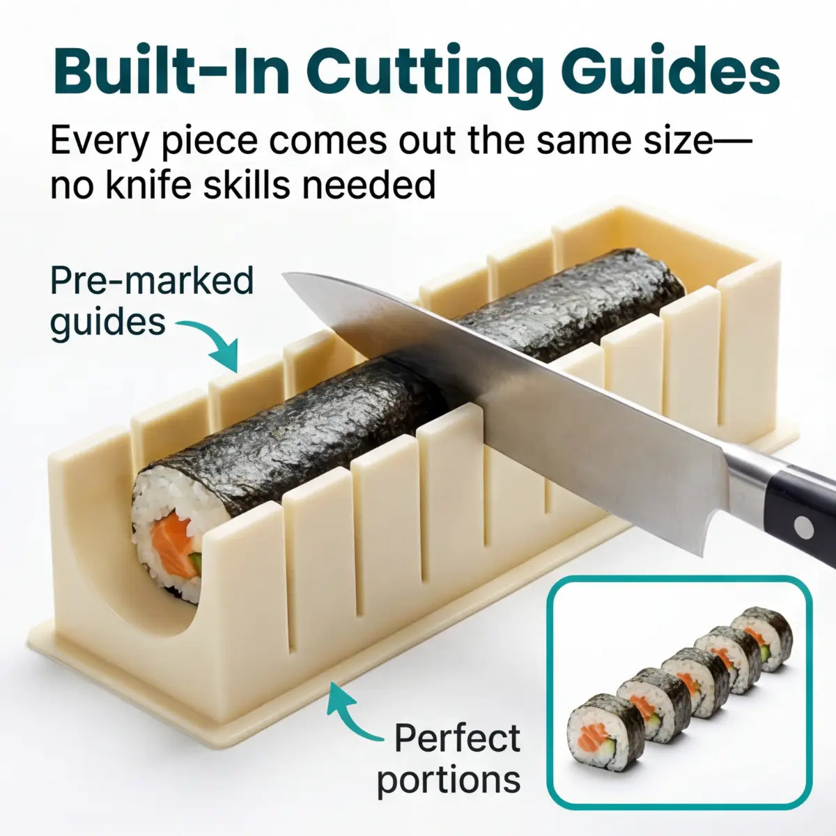 Sushi-Formen-Set – Gleichmäßige Stücke, ganz ohne Rolltechnik product image 5