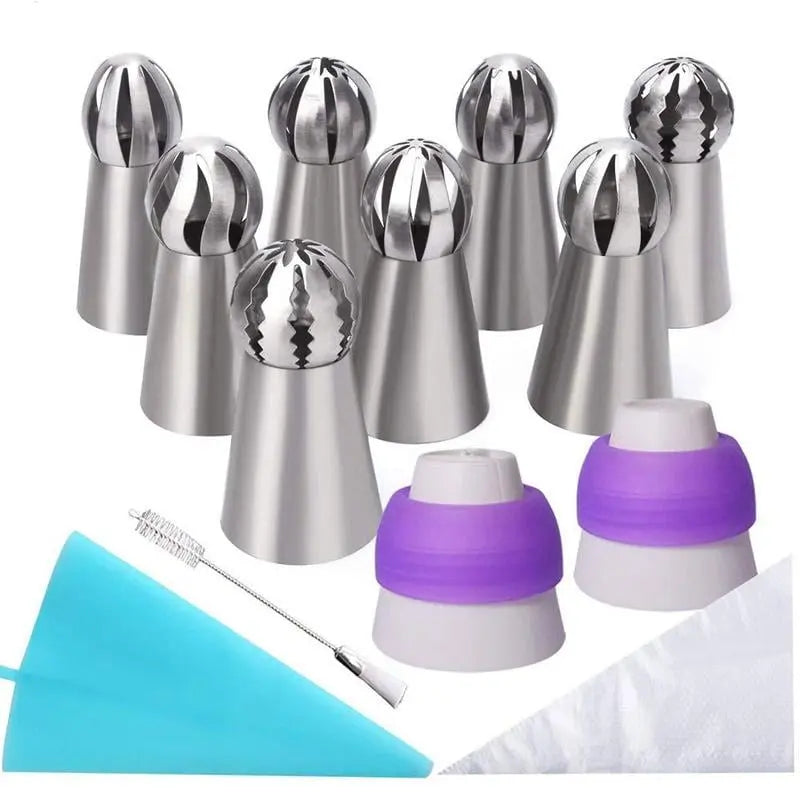 CakeOver™ – Torten-Dekorationsset aus Edelstahl [4 + 4 Gratis]