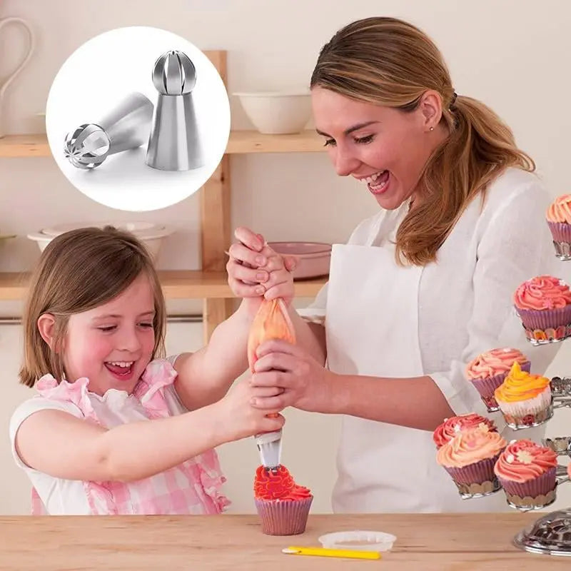 CakeOver™ – Torten-Dekorationsset aus Edelstahl [4 + 4 Gratis]