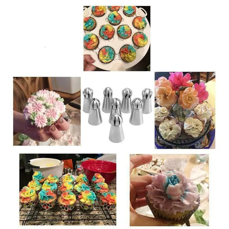 CakeOver™ – Torten-Dekorationsset aus Edelstahl [4 + 4 Gratis]