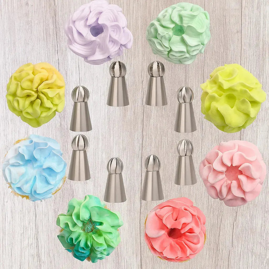 CakeOver™ – Torten-Dekorationsset aus Edelstahl [4 + 4 Gratis]