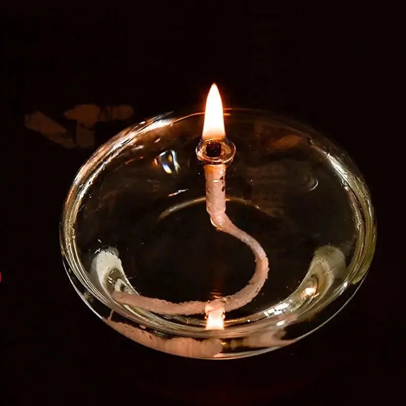 Transparente Glas-Öllampe als Kerzenständer product image 4