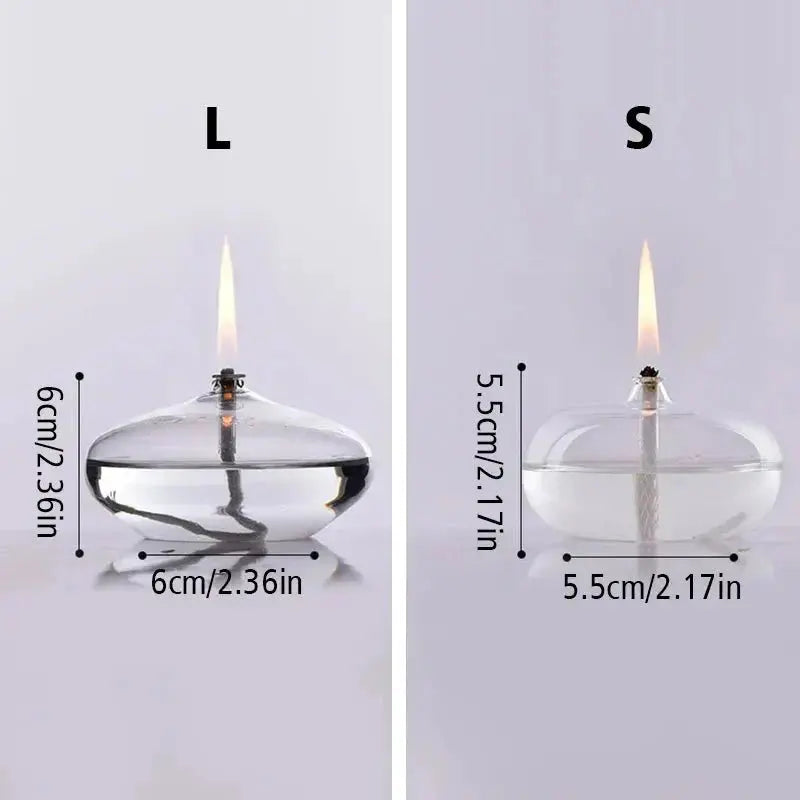 Transparente Glas-Öllampe als Kerzenständer product image 7