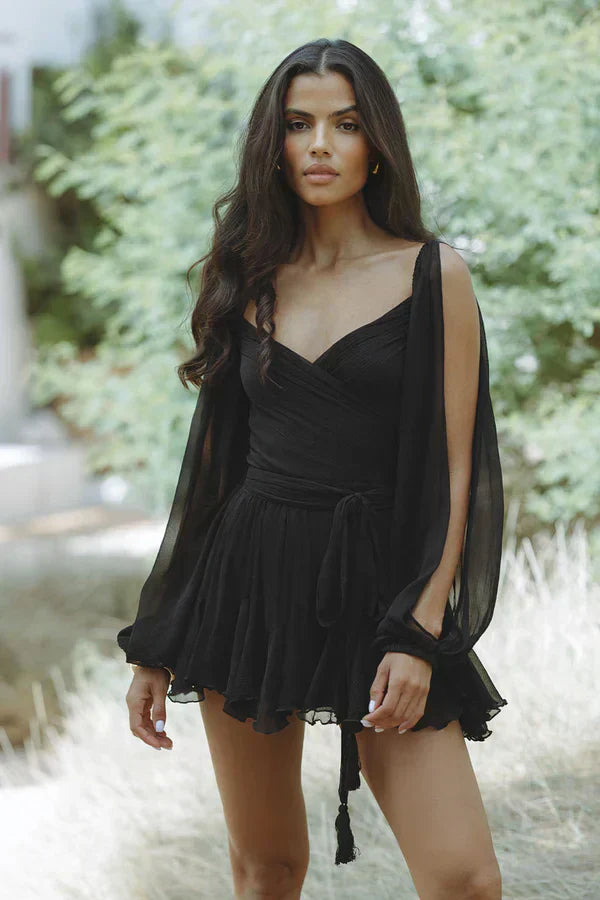 Elegantes schulterfreies Minikleid mit Stil für Damen
