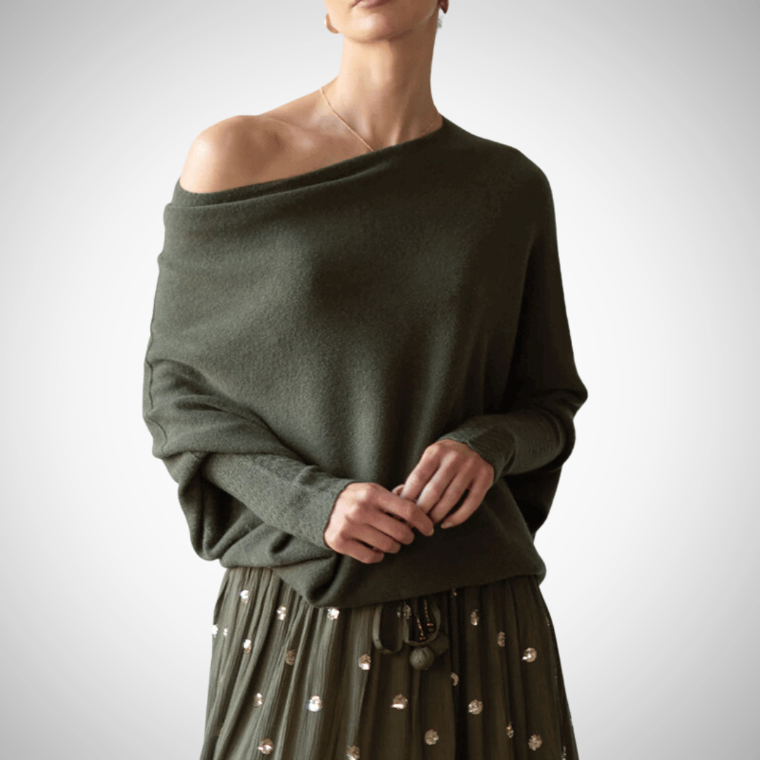Zyrah | Asymmetrischer Schulterpullover