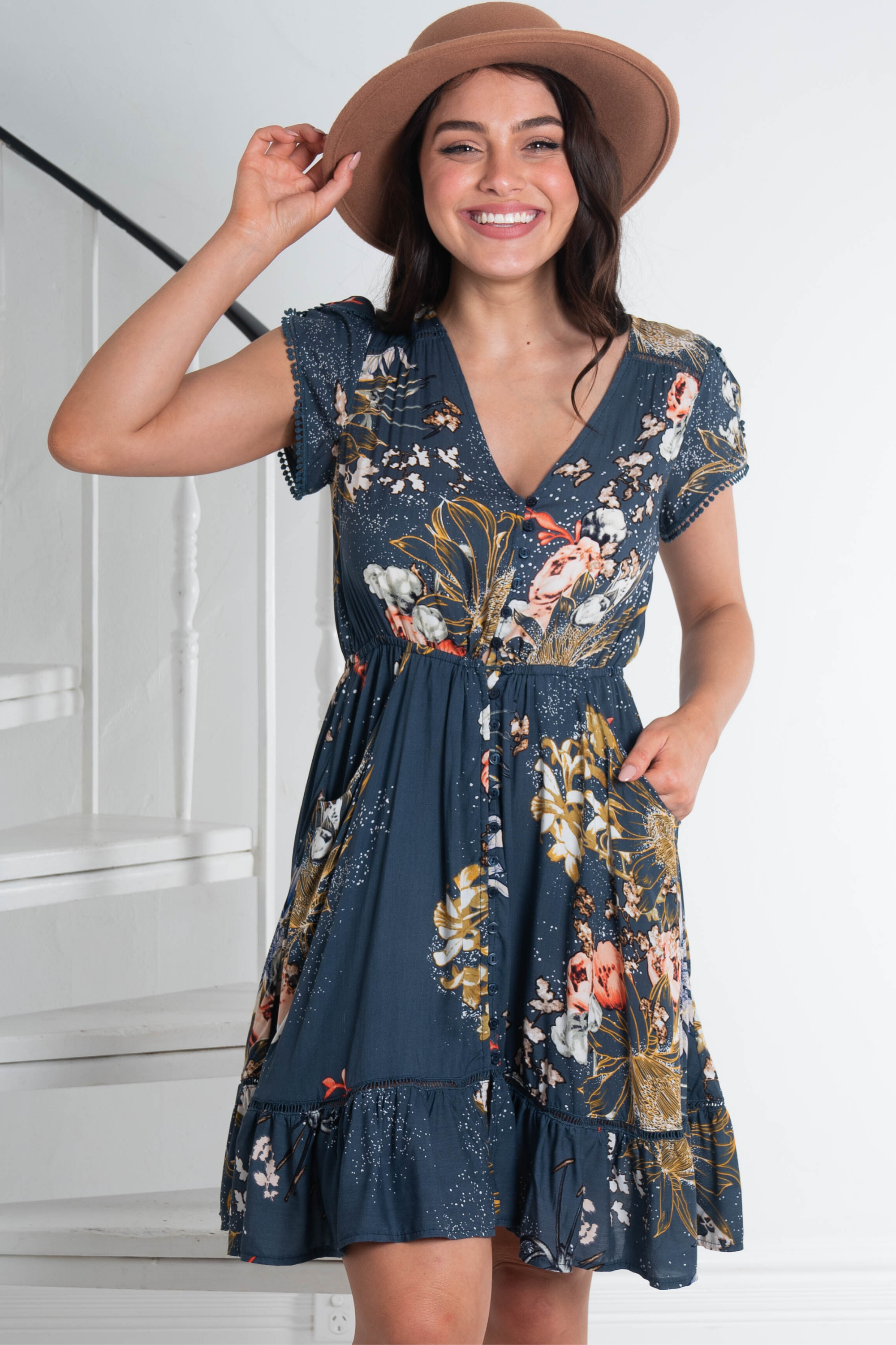 Aislynn | Verspieltes Boho Minikleid