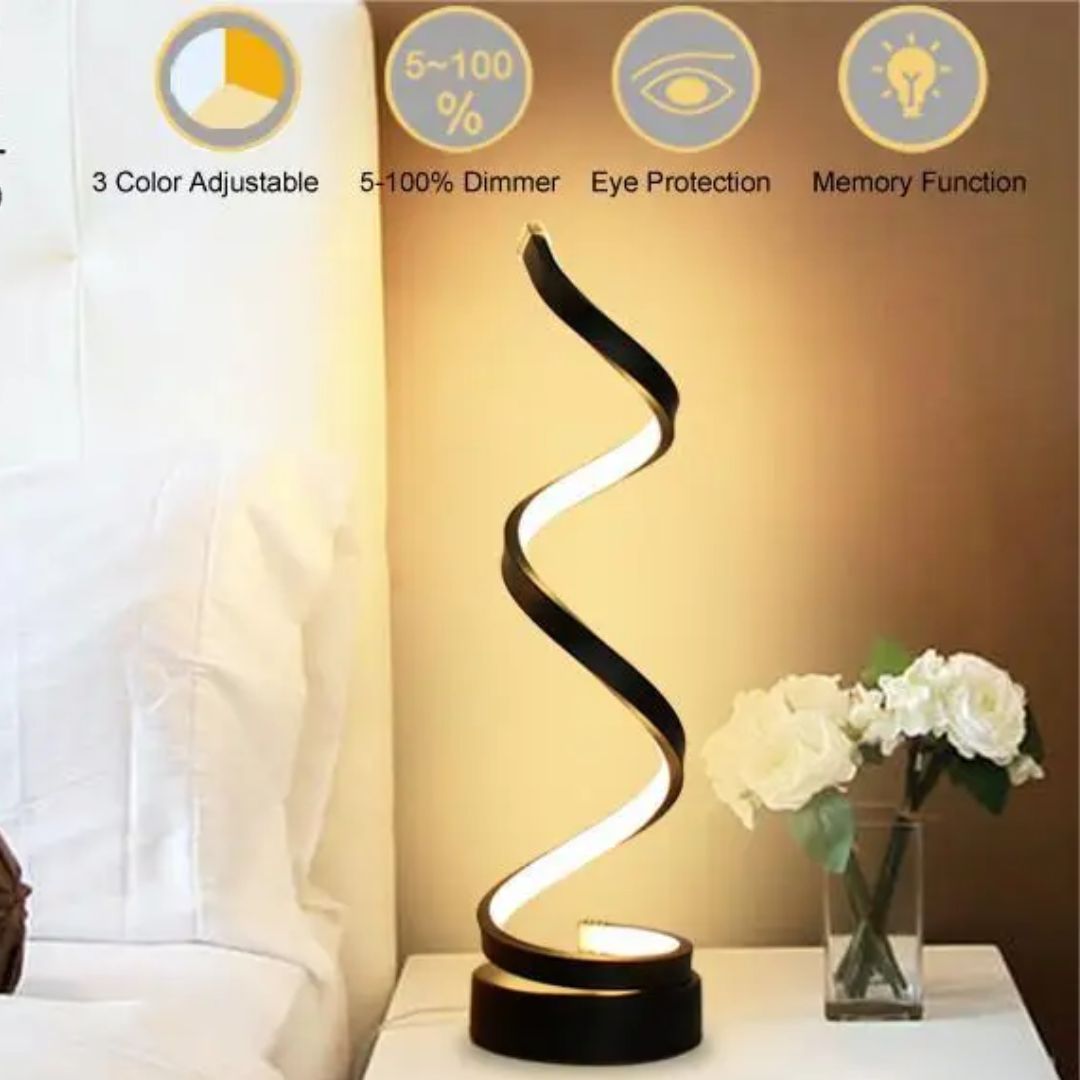 Spiral-LED-Tischlampe – Dimmbar mit Touchsteuerung product image 7
