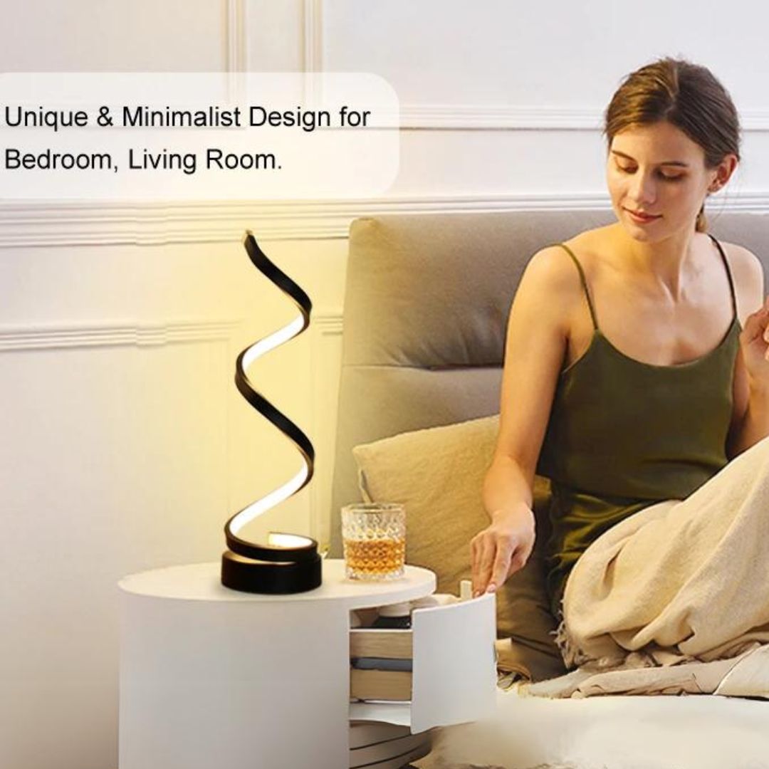 Spiral-LED-Tischlampe – Dimmbar mit Touchsteuerung product image 4