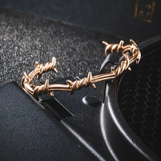 Sterling Silber Feder Manschettenarmband Für Damen