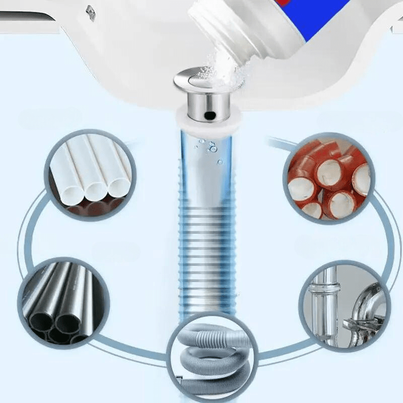 ClearFlow™ - Rohrreiniger Mit Dreifachwirkung Gegen Verstopfungen [1 + 1 Gratis]