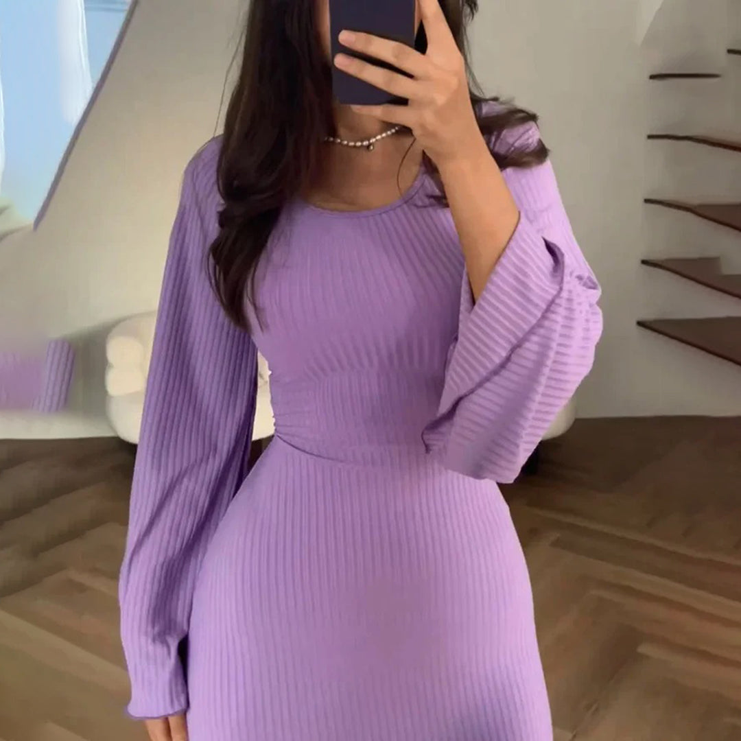 Elegantes Maxikleid aus Strick Für Frauen