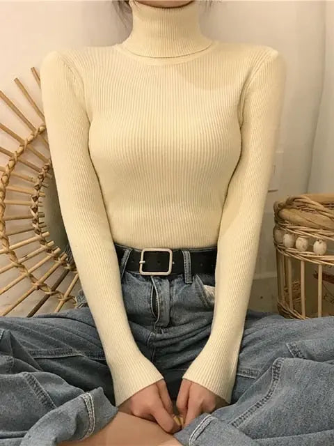 Damen Rollkragenpullover Für Frauen