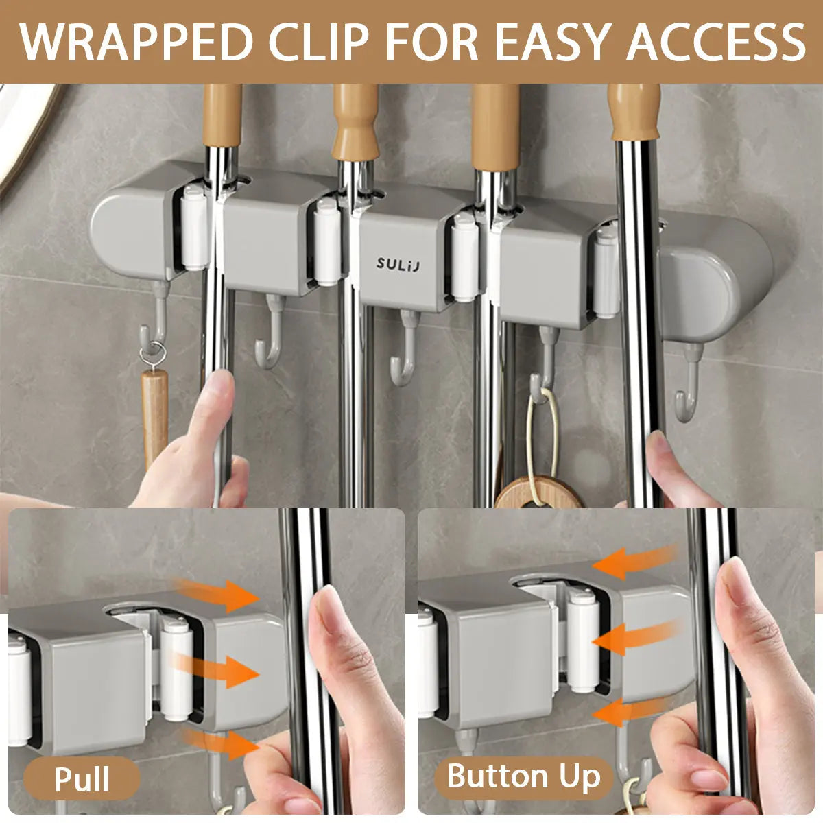 Wandhalterung für Besen, Mopps & Werkzeuge product image 5