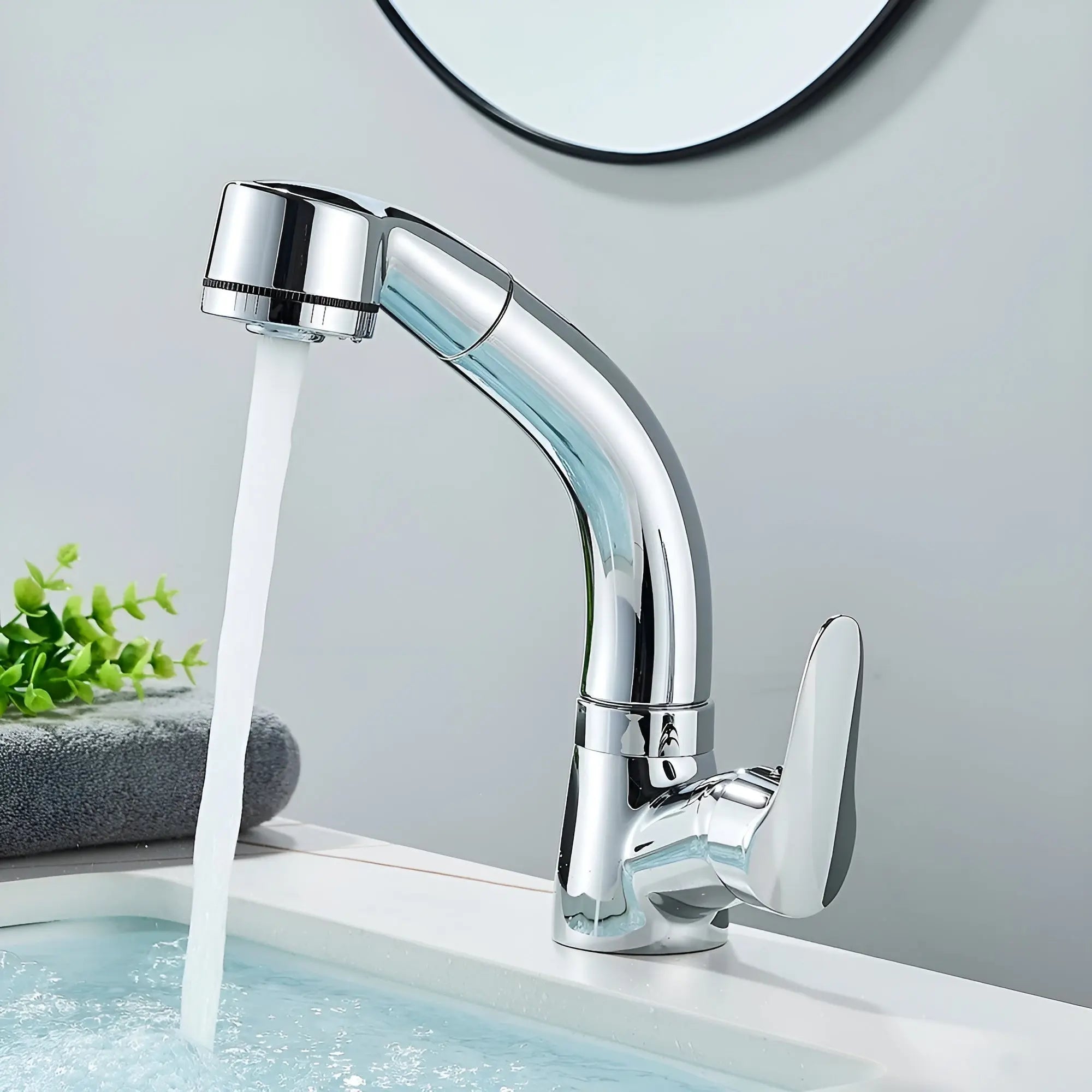 Ausziehbare Waschtischarmatur – Einhebel, matte Oberfläche product image 4