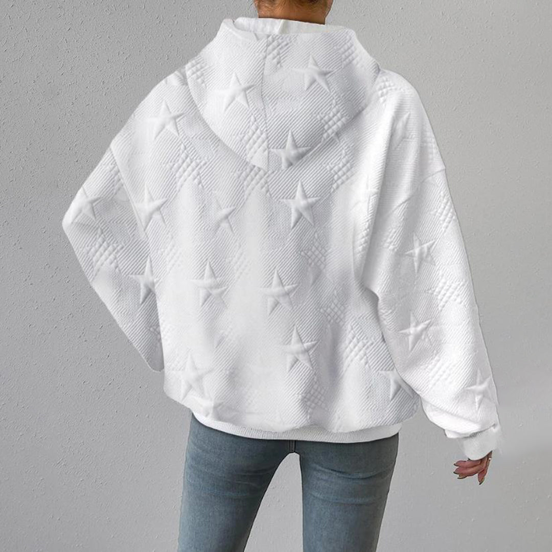 Gemütliches Sweatshirt mit Sternenmuster Für Frauen
