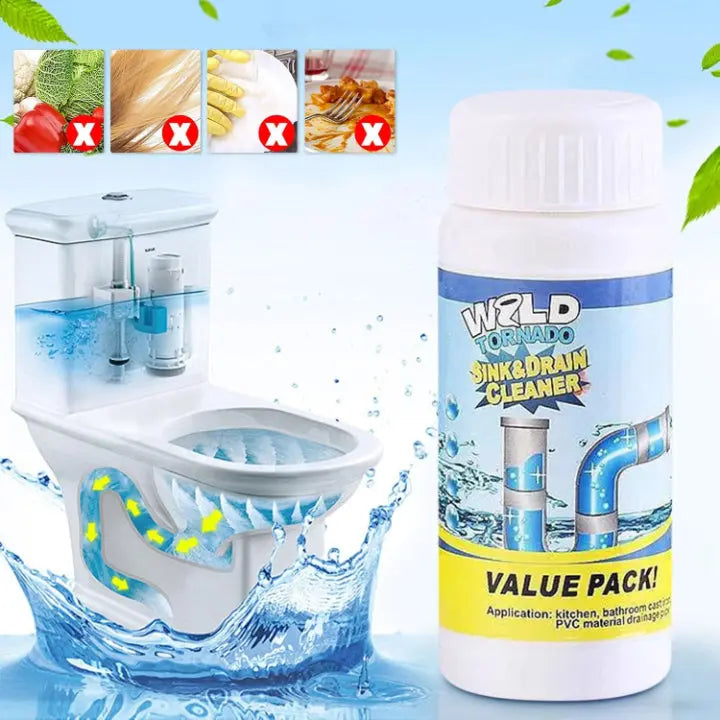 Wild Tornado Rohr- & Abflussreiniger – Gründliche Pflege für Spüle & Waschbecken (2er-Set) product image 4