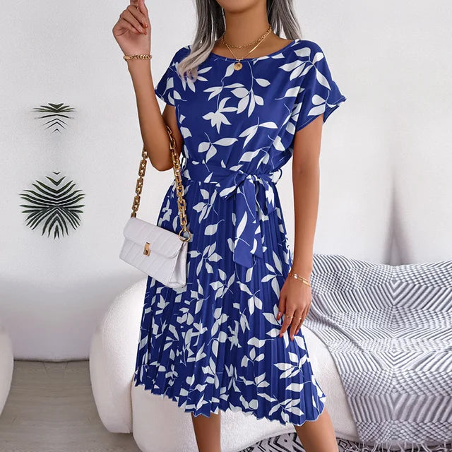Fließendes Ärmelloses Sommerkleid Für Frauen