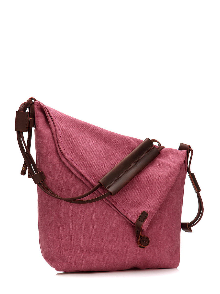 Ambrosia | Damen Canvas und Leder Crossbody Tasche