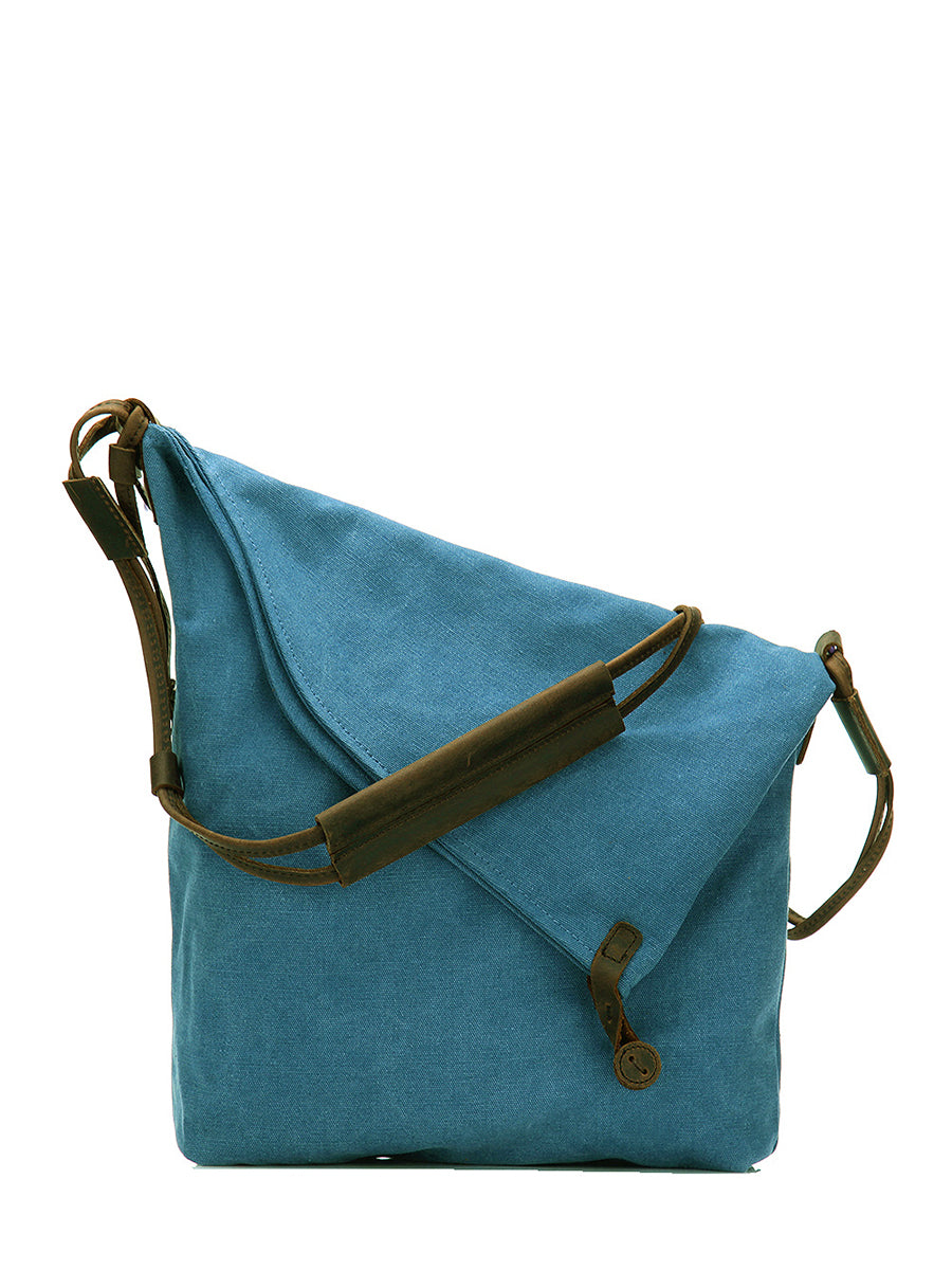 Ambrosia | Damen Canvas und Leder Crossbody Tasche
