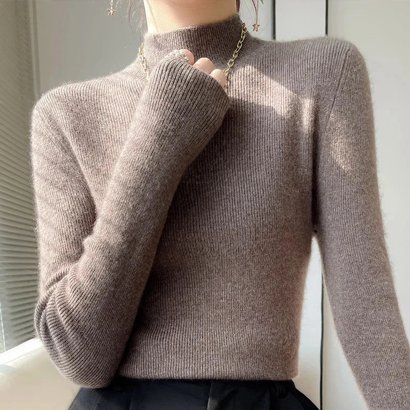 Gemütlicher Ärmel-Pullover Für Entspannte Eleganz Für Frauen