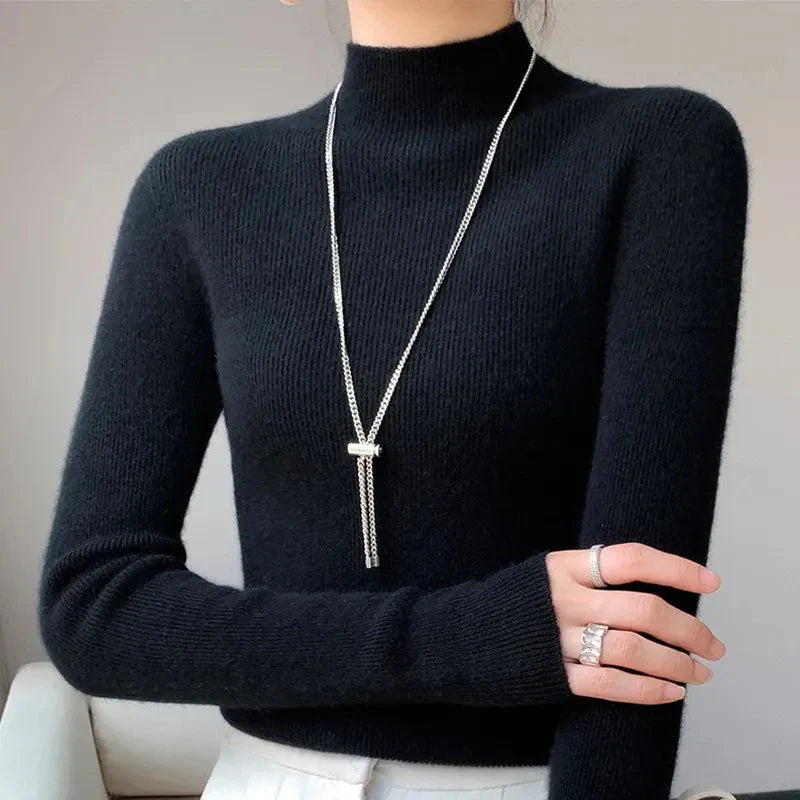 Gemütlicher Ärmel-Pullover Für Entspannte Eleganz Für Frauen