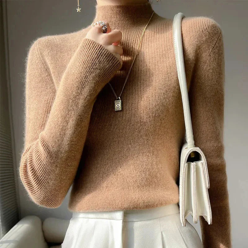 Gemütlicher Ärmel-Pullover Für Entspannte Eleganz Für Frauen