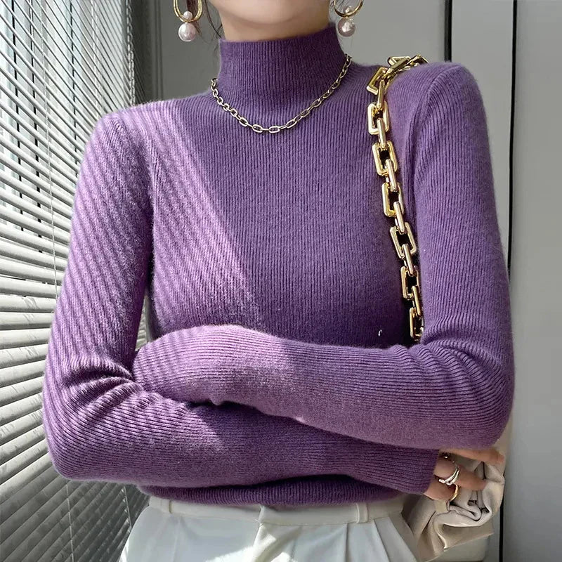 Gemütlicher Ärmel-Pullover Für Entspannte Eleganz Für Frauen