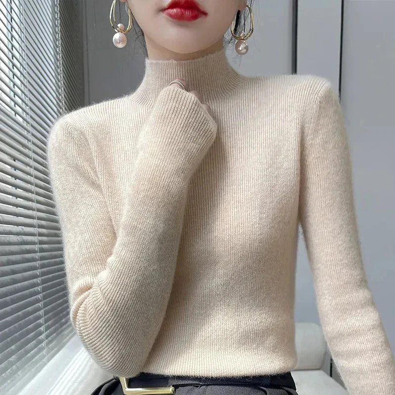 Gemütlicher Ärmel-Pullover Für Entspannte Eleganz Für Frauen