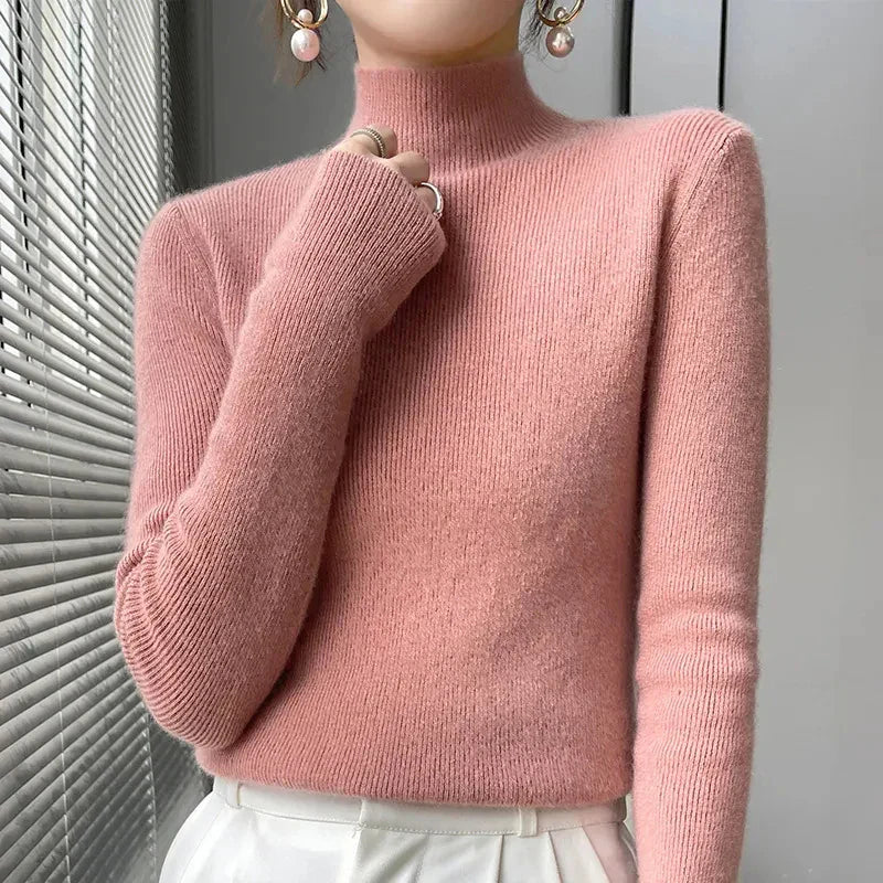 Gemütlicher Ärmel-Pullover Für Entspannte Eleganz Für Frauen