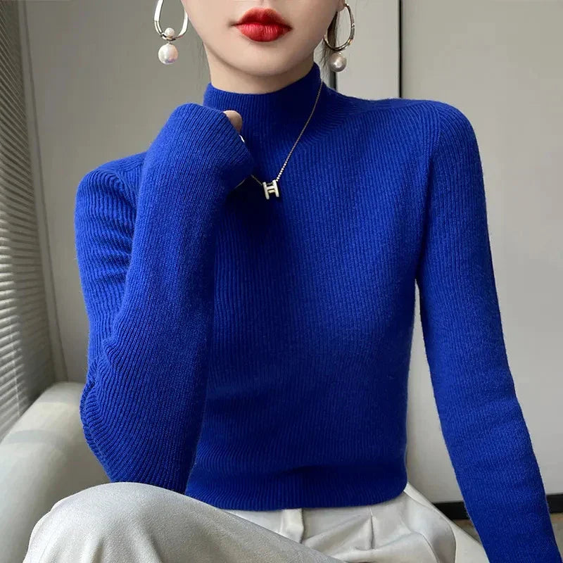 Gemütlicher Ärmel-Pullover Für Entspannte Eleganz Für Frauen
