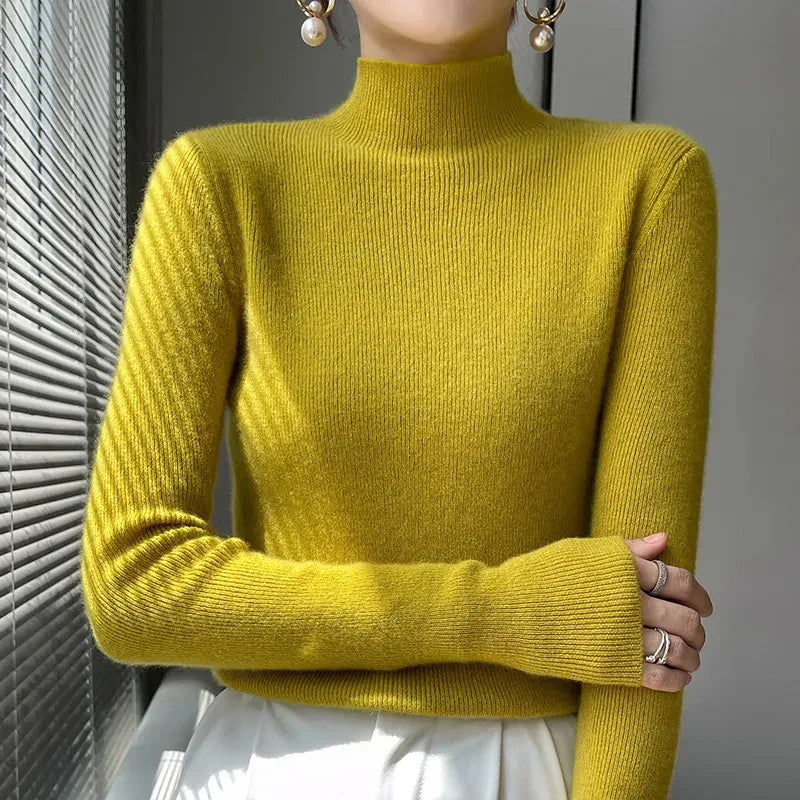 Gemütlicher Ärmel-Pullover Für Entspannte Eleganz Für Frauen