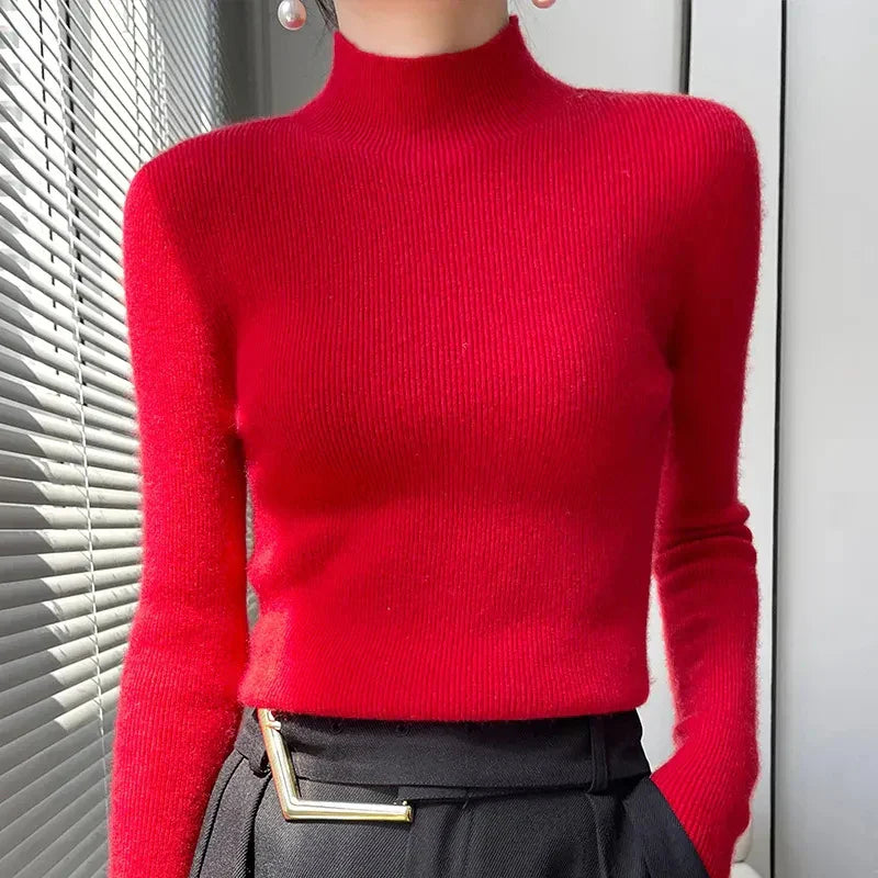 Gemütlicher Ärmel-Pullover Für Entspannte Eleganz Für Frauen