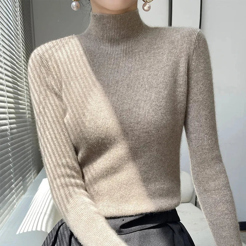 Gemütlicher Ärmel-Pullover Für Entspannte Eleganz Für Frauen