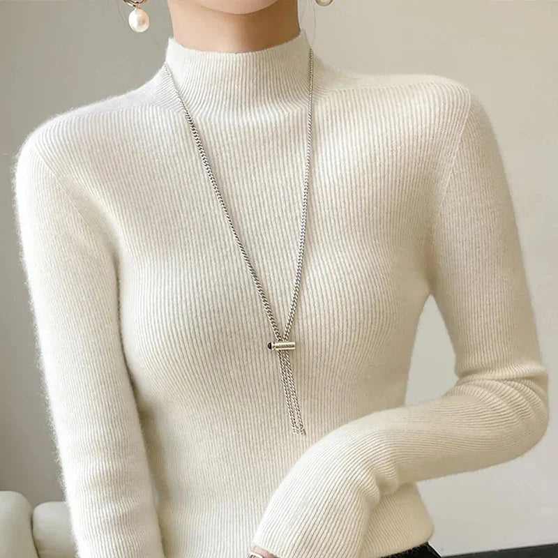 Gemütlicher Ärmel-Pullover Für Entspannte Eleganz Für Frauen