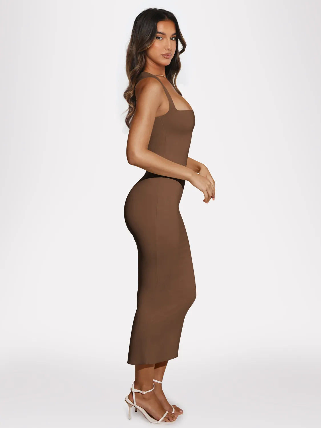 Gisette | Ärmelloses Maxikleid mit Rückenschlitz