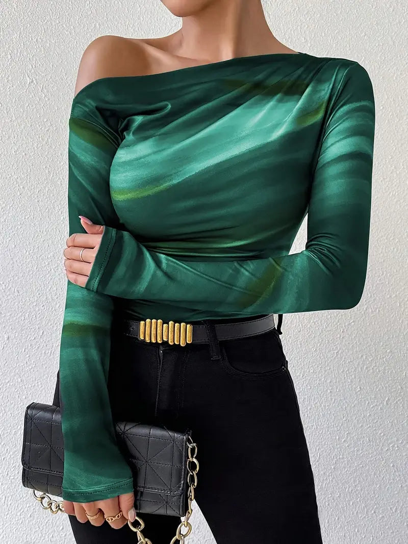 Off-Shoulder-Top mit Schmeichelhafter Passform für Damen