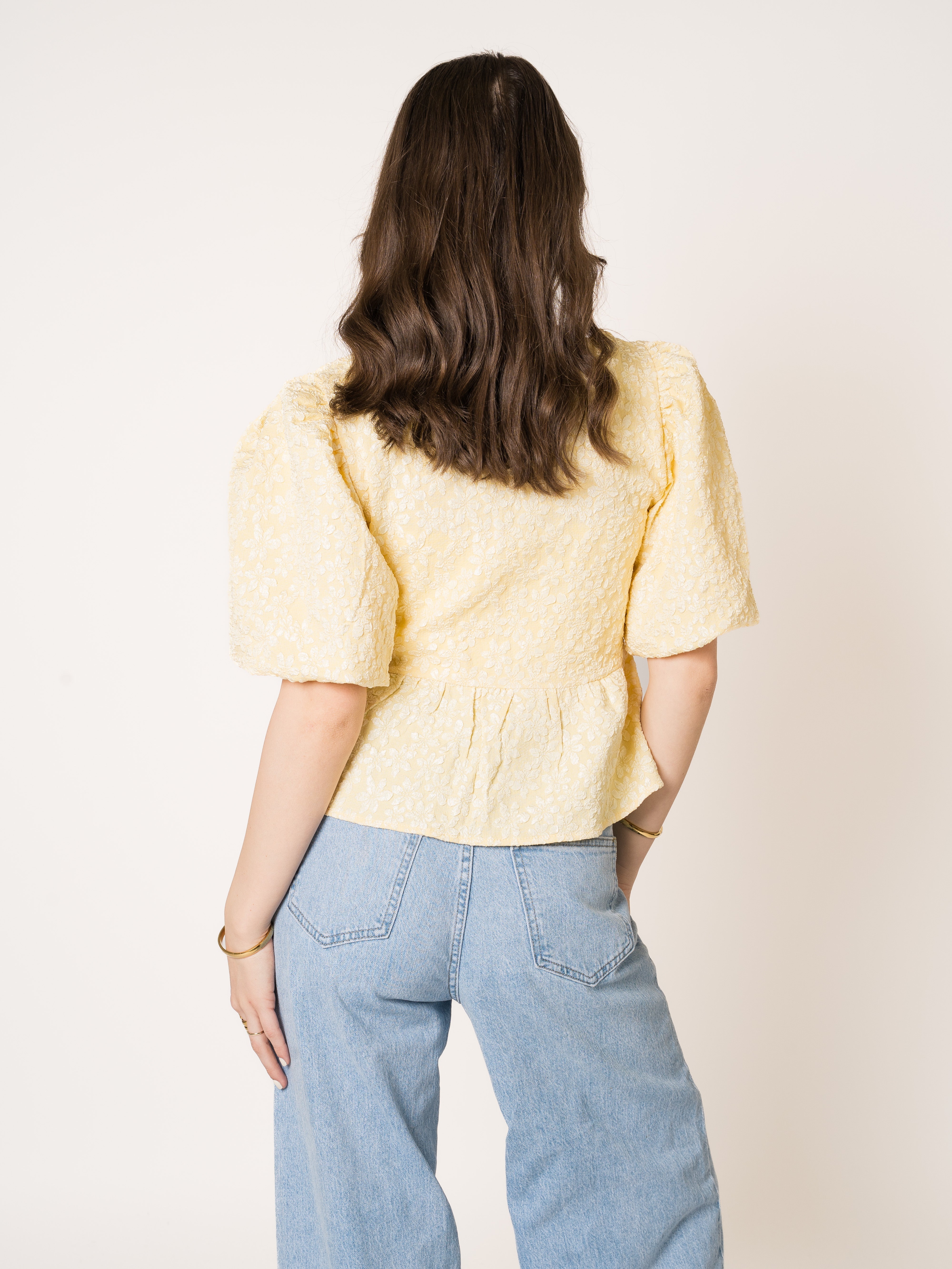 Minka | Elegante 3D-Blumenbluse