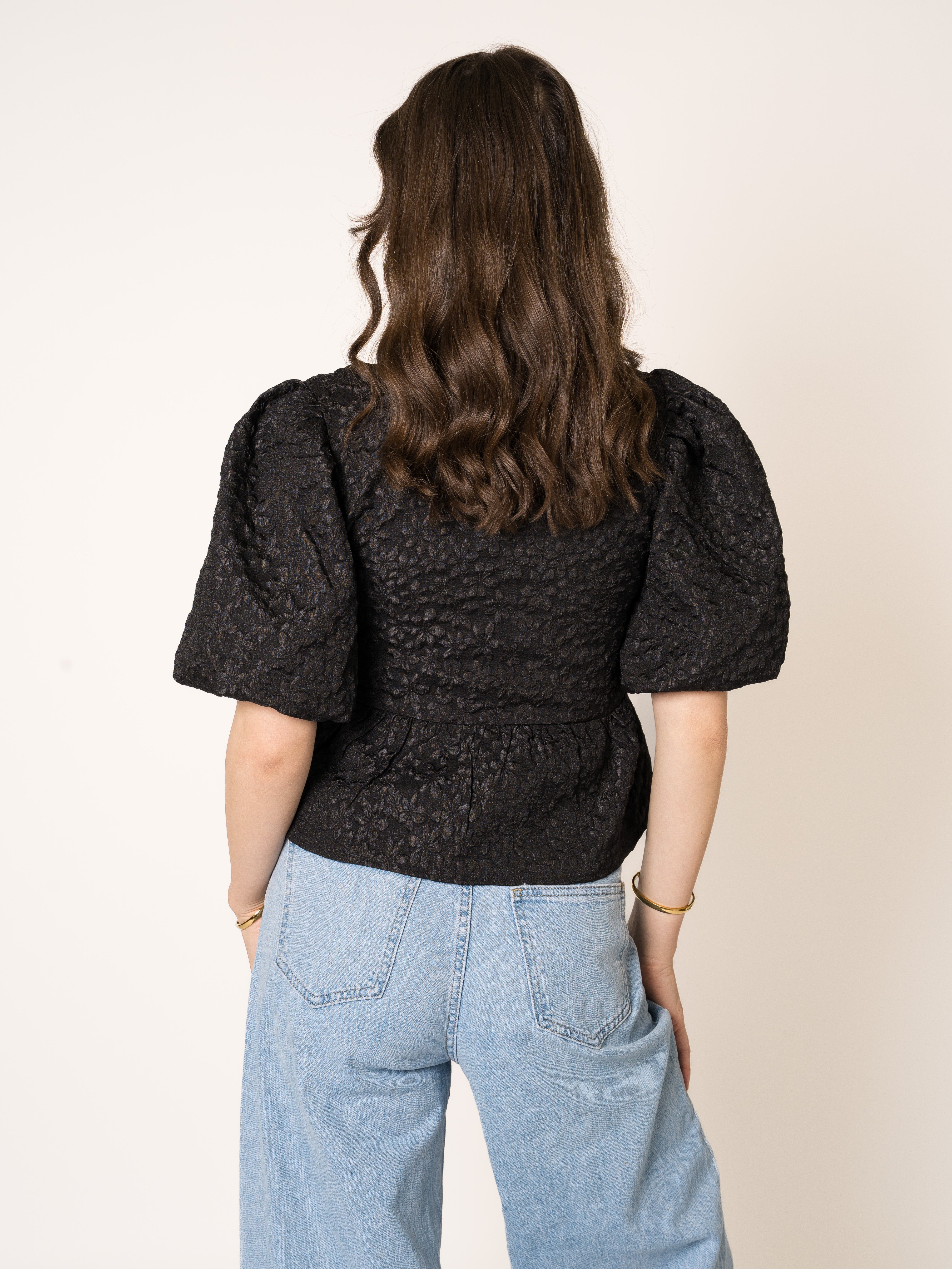 Minka | Elegante 3D-Blumenbluse