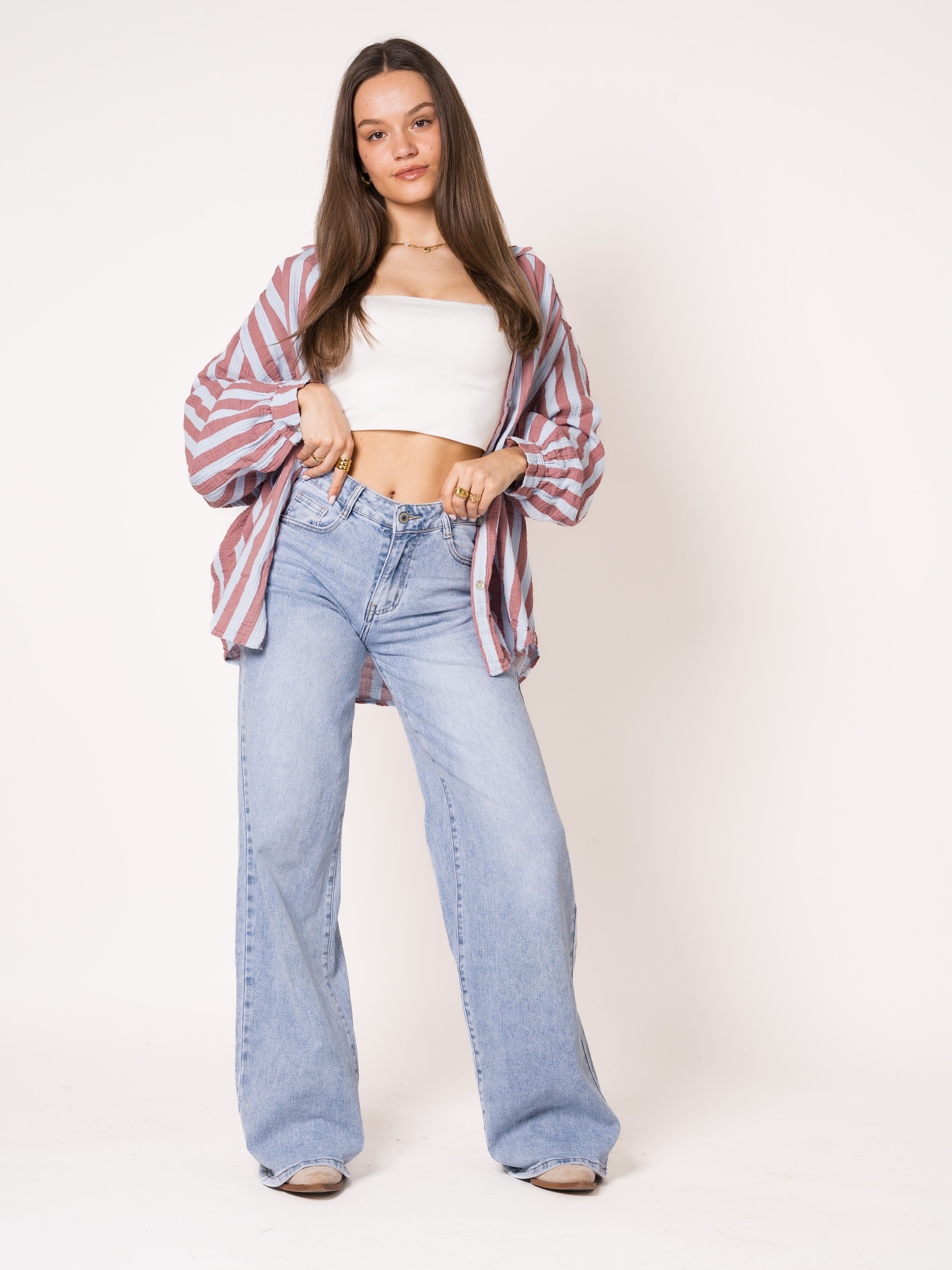 Liesl | Oversize Musselinbluse