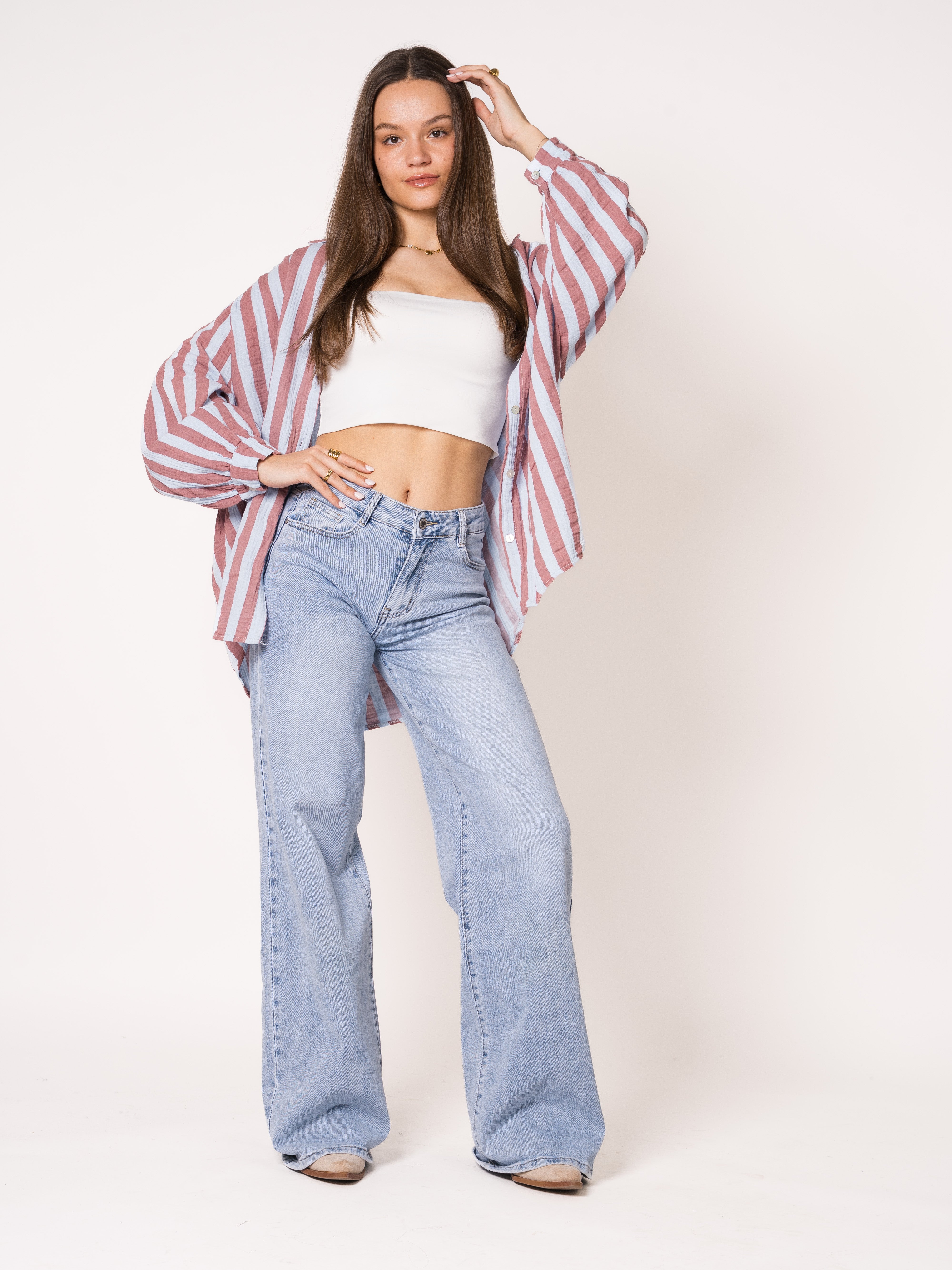 Liesl | Oversize Musselinbluse