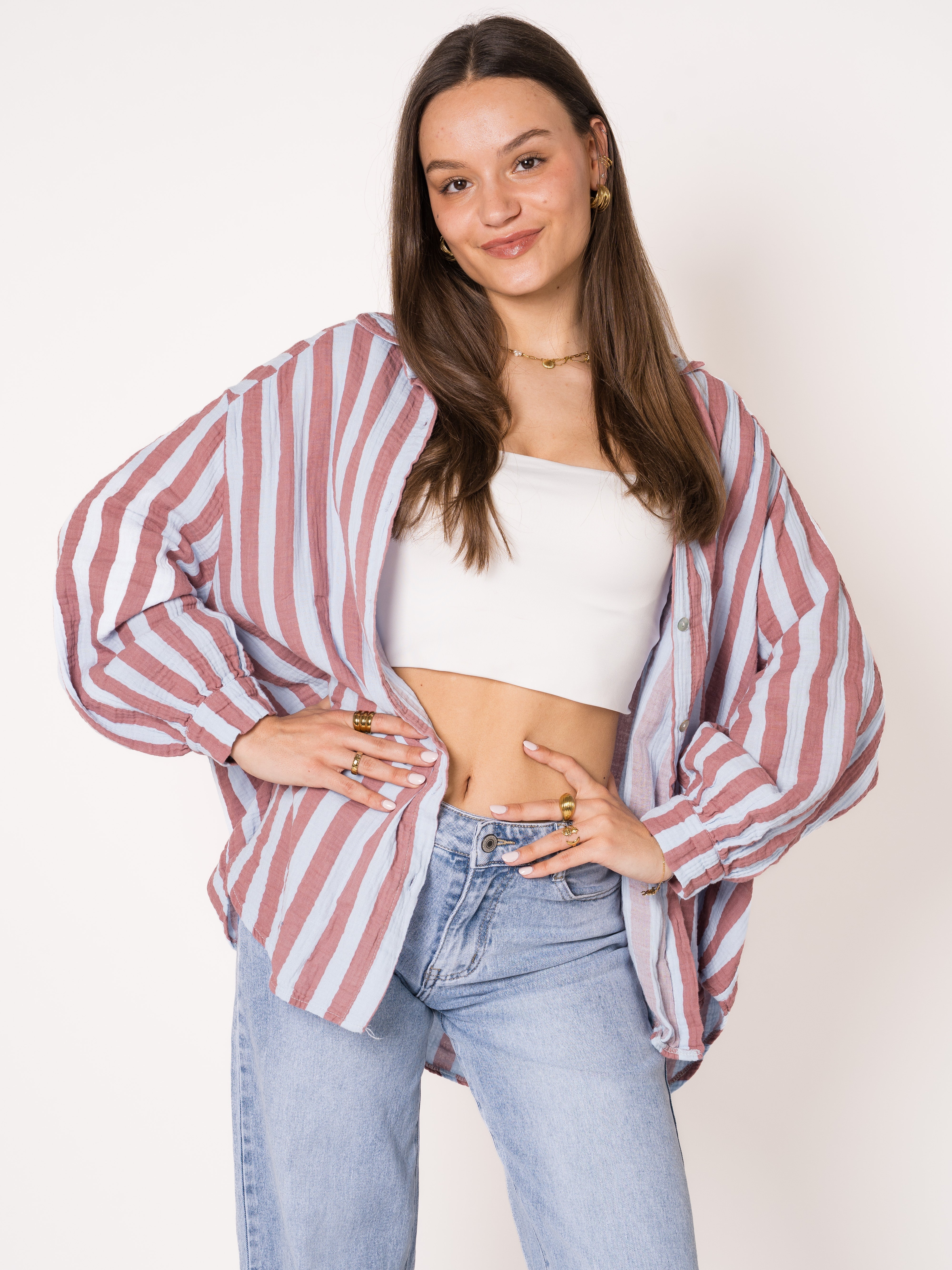 Liesl | Oversize Musselinbluse
