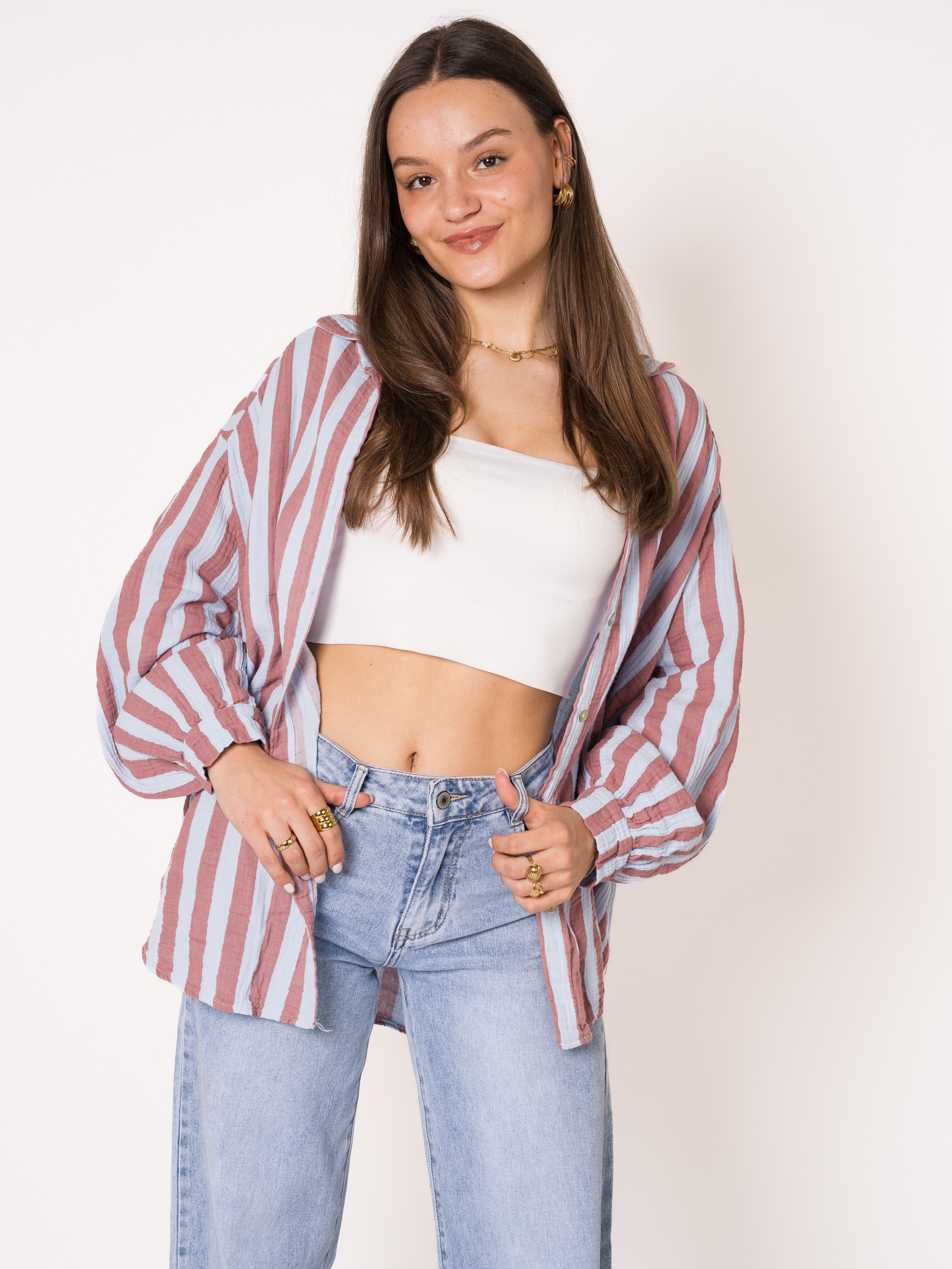 Liesl | Oversize Musselinbluse