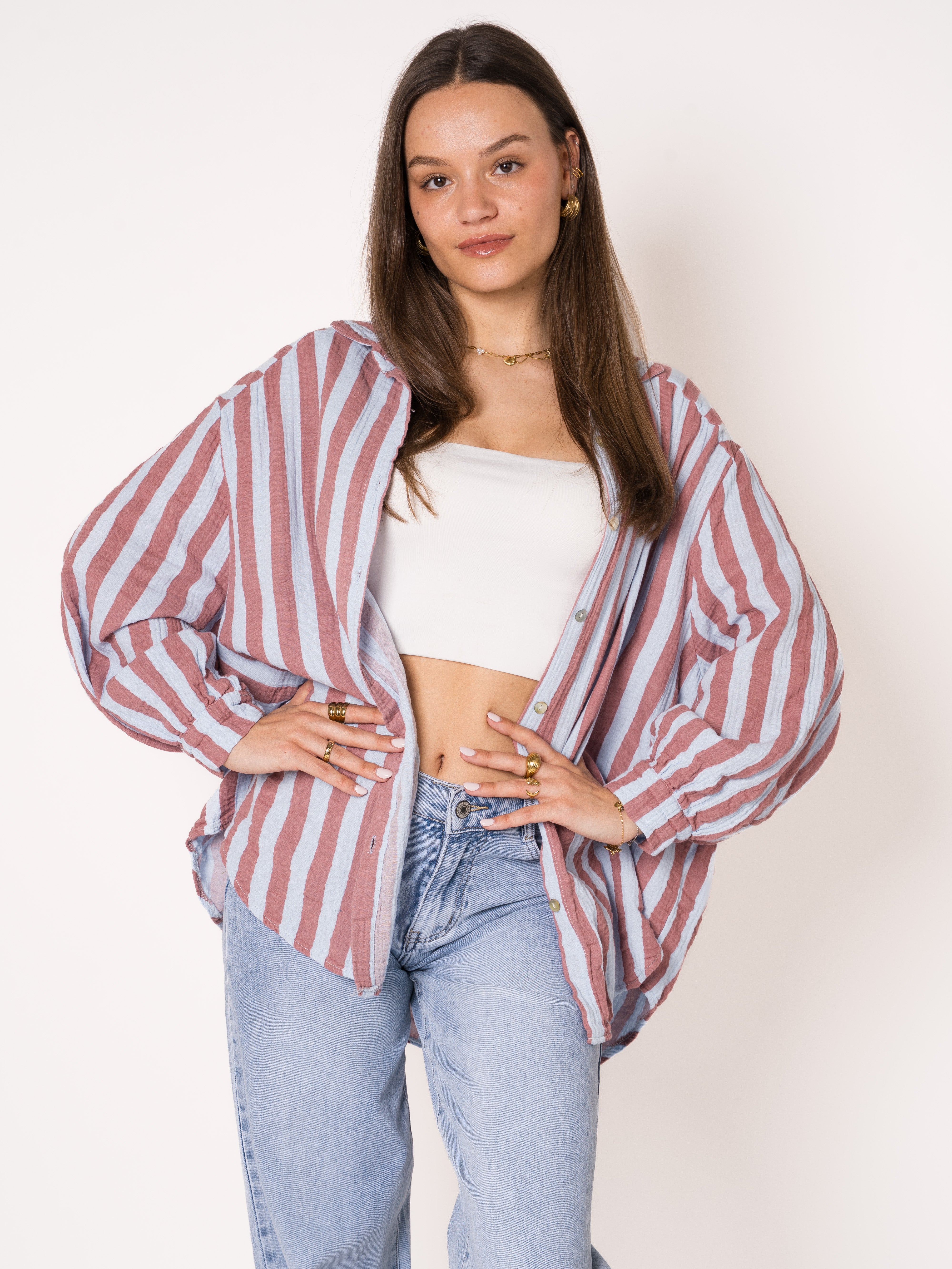 Liesl | Oversize Musselinbluse