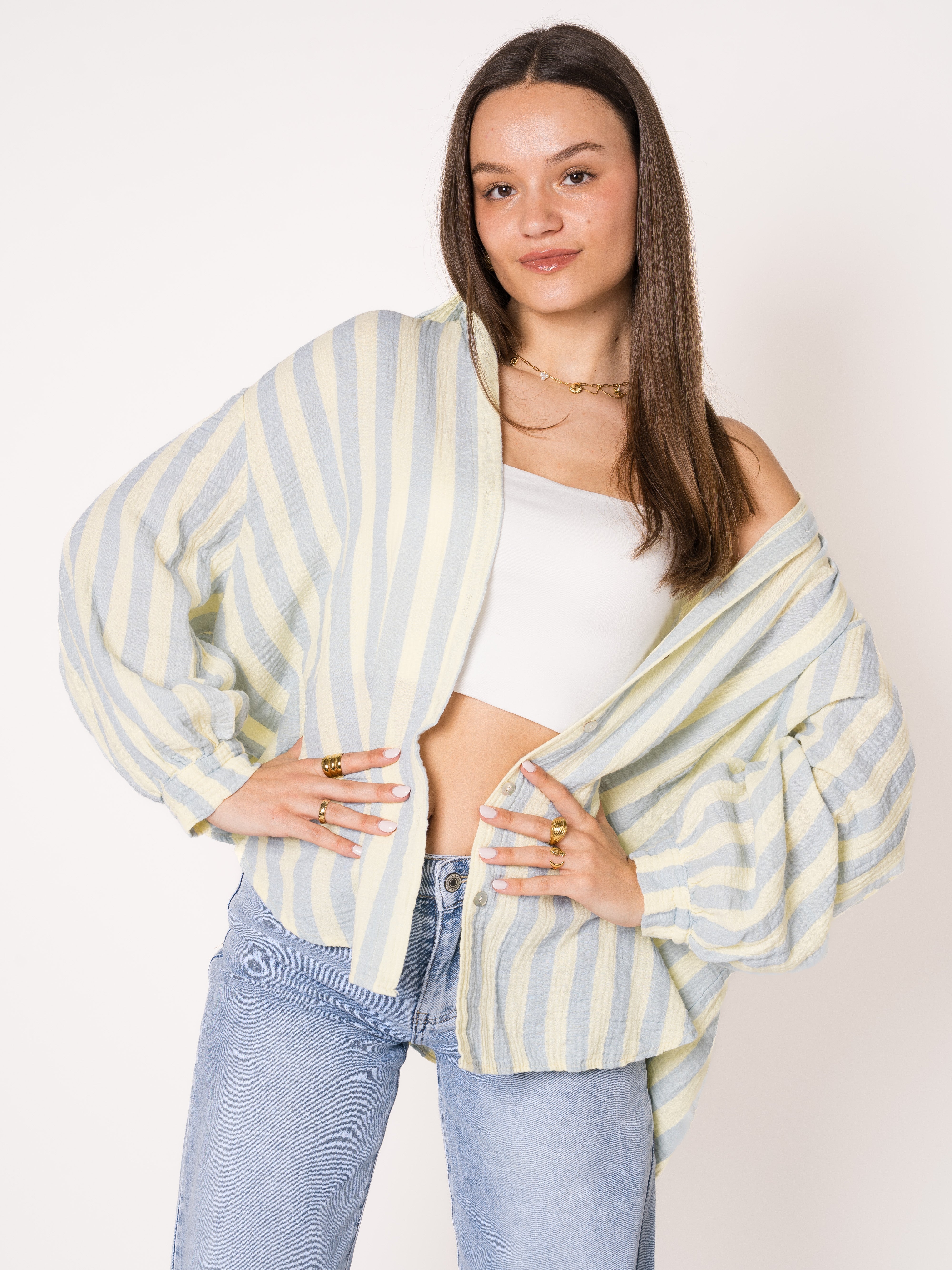 Liesl | Oversize Musselinbluse
