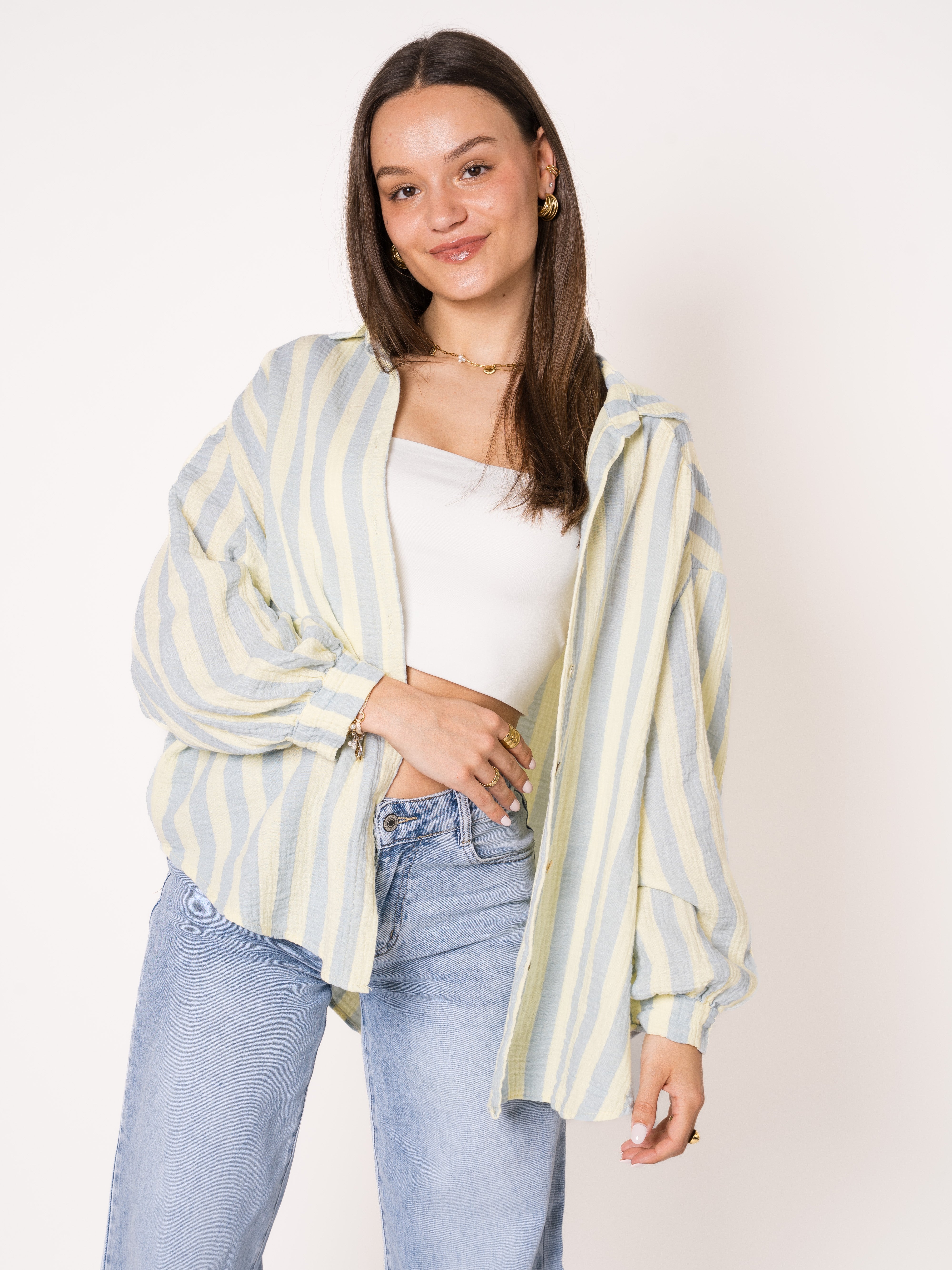 Liesl | Oversize Musselinbluse