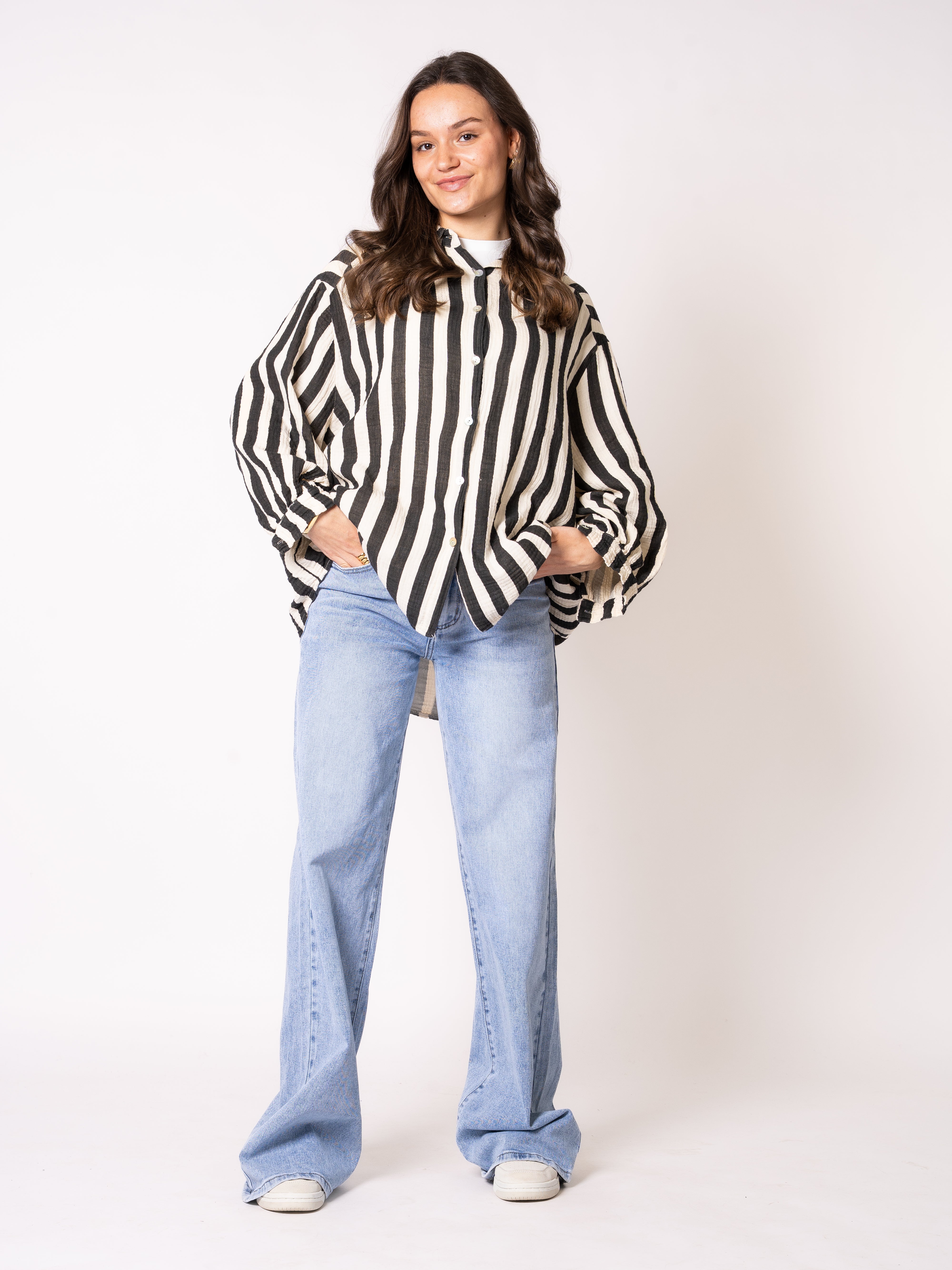Liesl | Oversize Musselinbluse