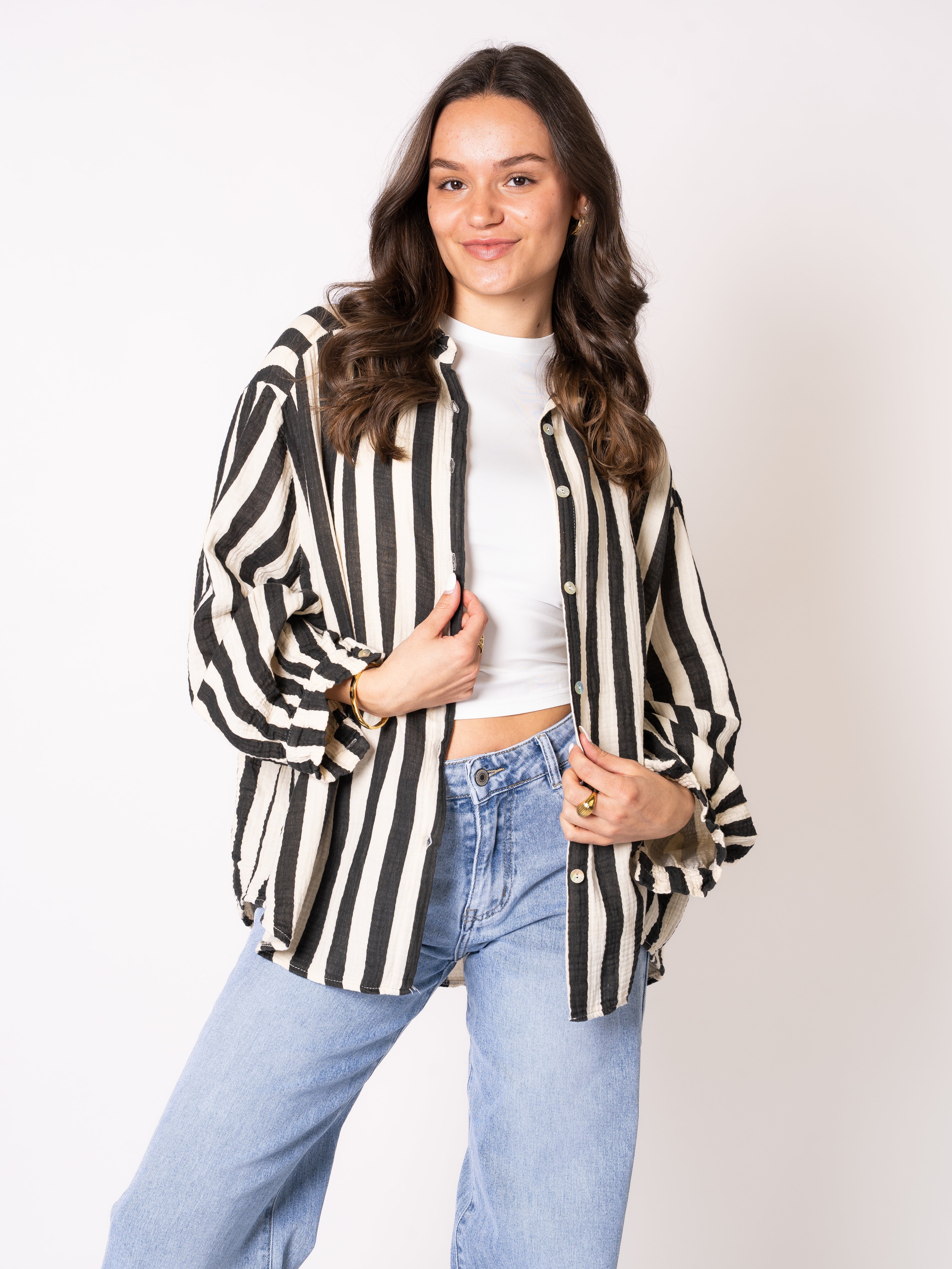 Liesl | Oversize Musselinbluse