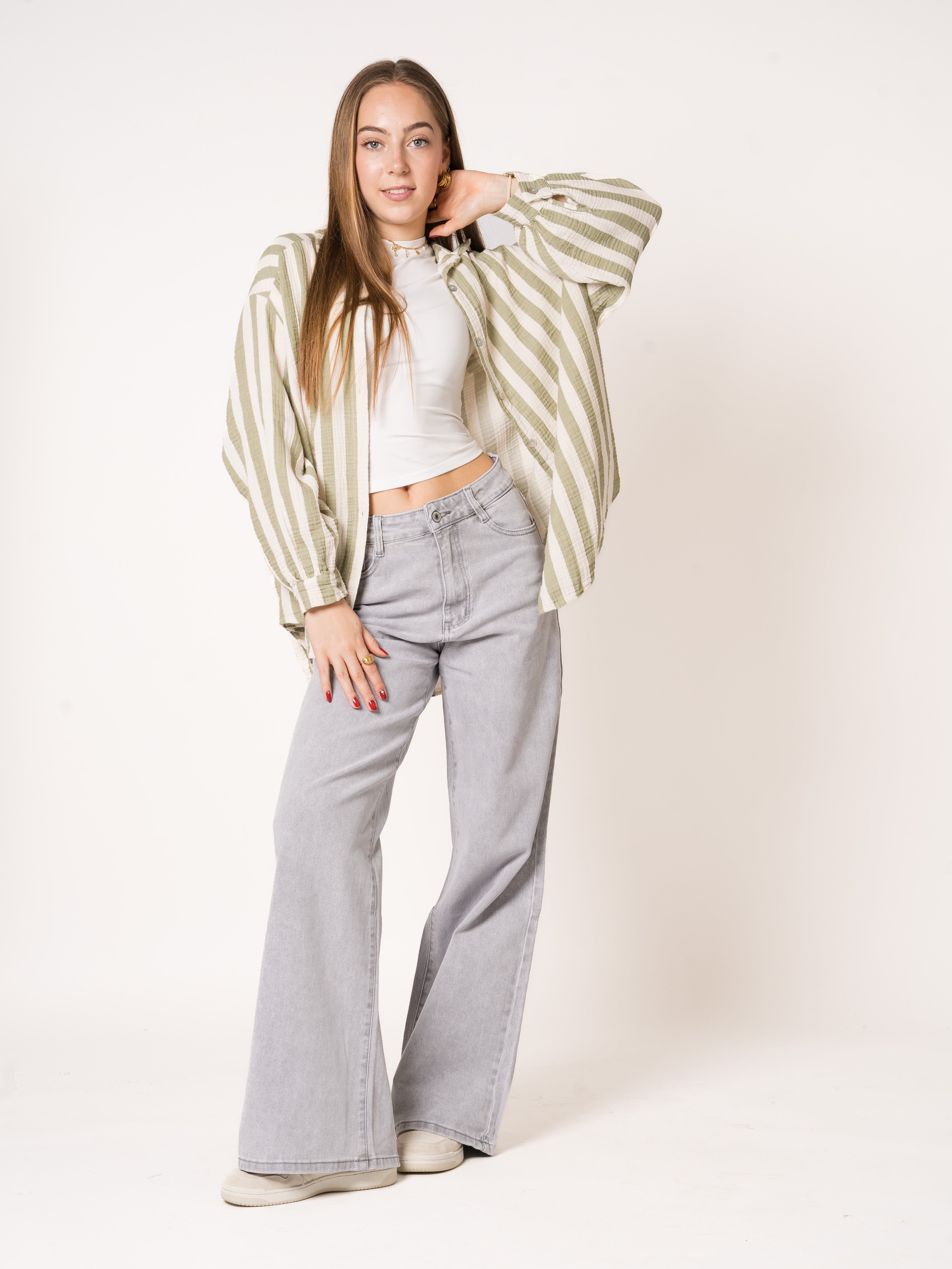 Liesl | Oversize Musselinbluse
