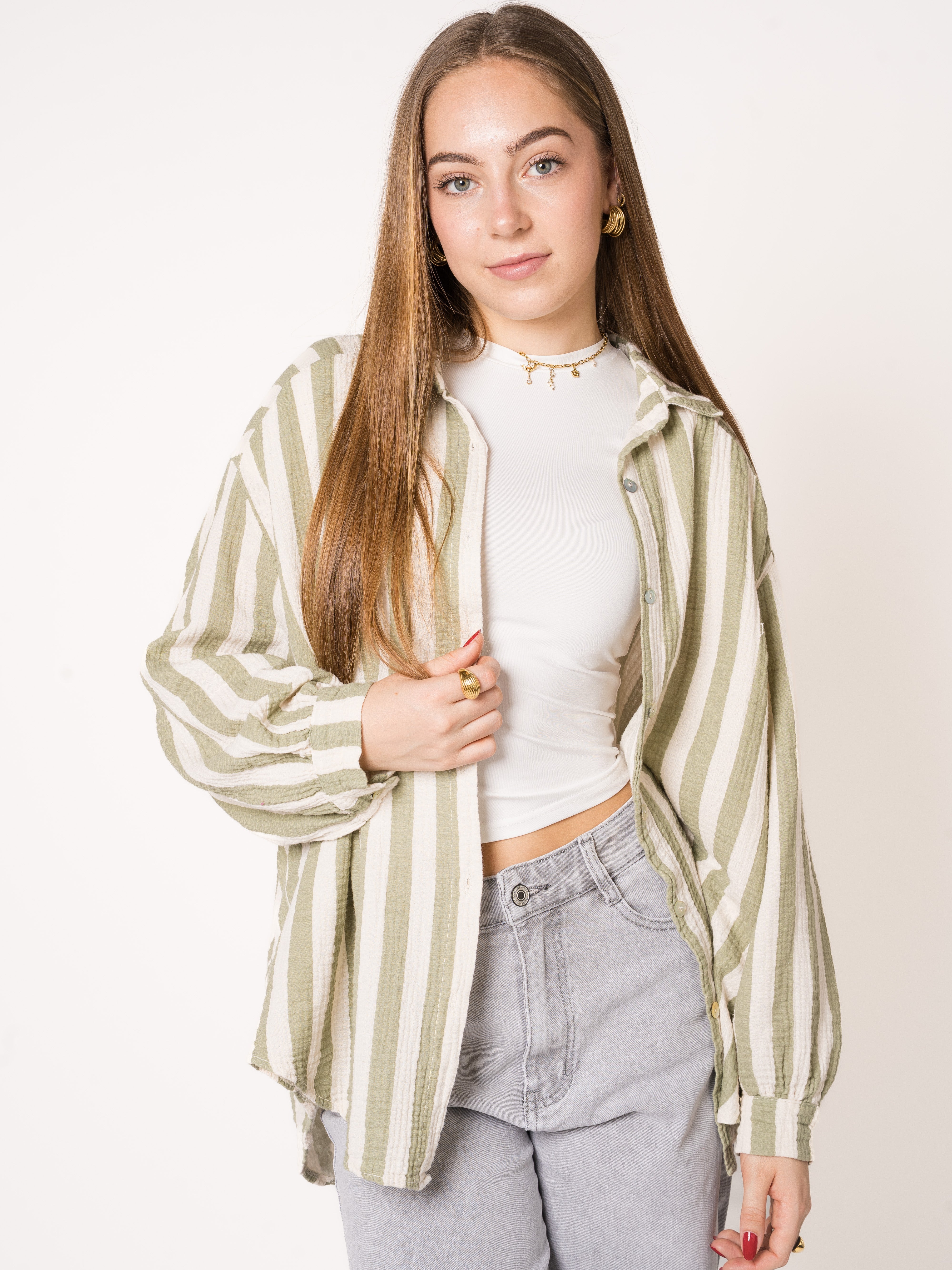 Liesl | Oversize Musselinbluse